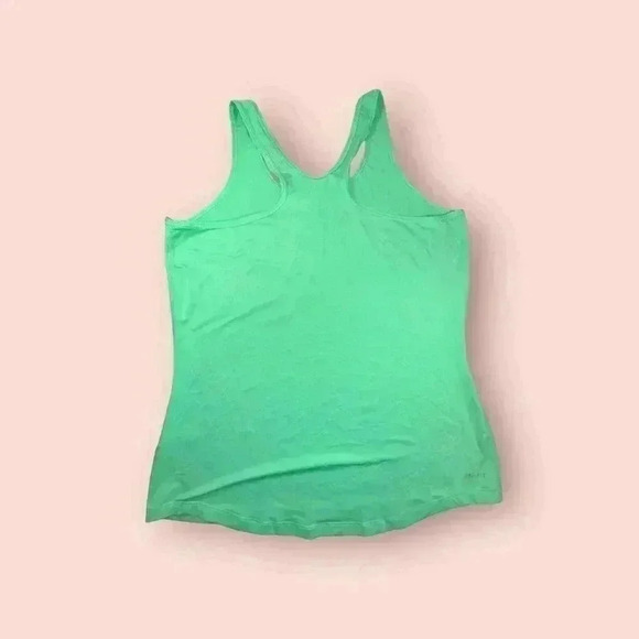 Nike Racer Back Tank like NWOT Bright Mint Green Women's XL - Picture 2 of 2